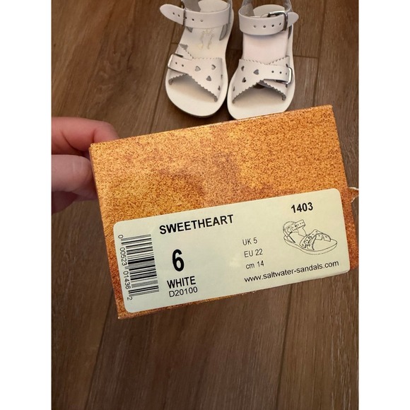 NEW Sunsan Sweetheart White Sandals Sz 6 - Picture 3 of 3